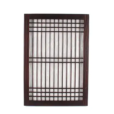 52 Traditional Window Lattice Dark Brown | Door Panel Lattice Door Hanok Window Frame