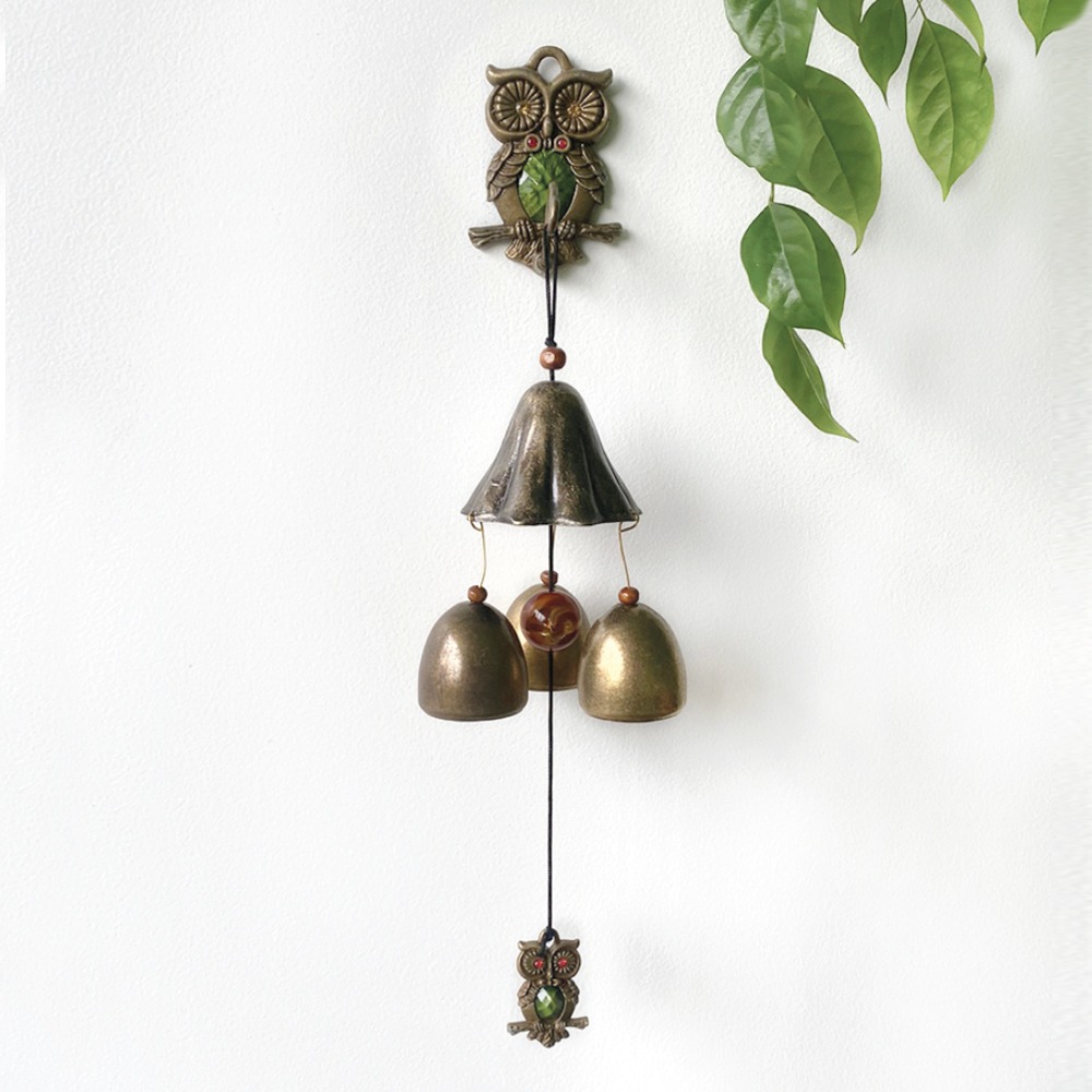 Green Owl Door Bell | Entrance Door Chime | Doorway Entrance Bell