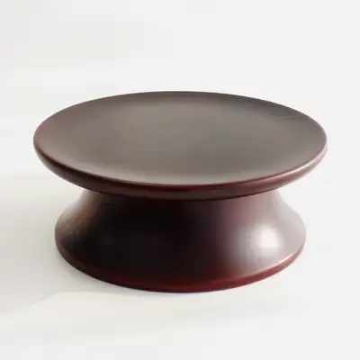 N 쓰리옻칠 無傳 タモ皿1号(大)