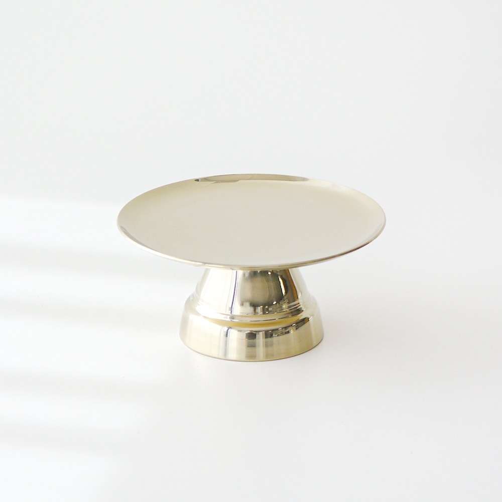 Antimicrobial Ion Gold-Tone Small Brass Plate