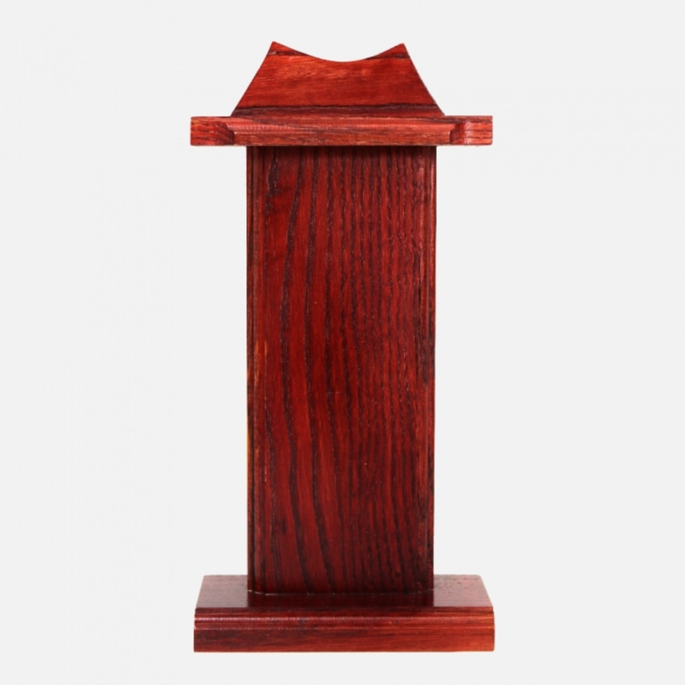 Wooden Name Tablet Stand - Chestnut Wood Tile Design
