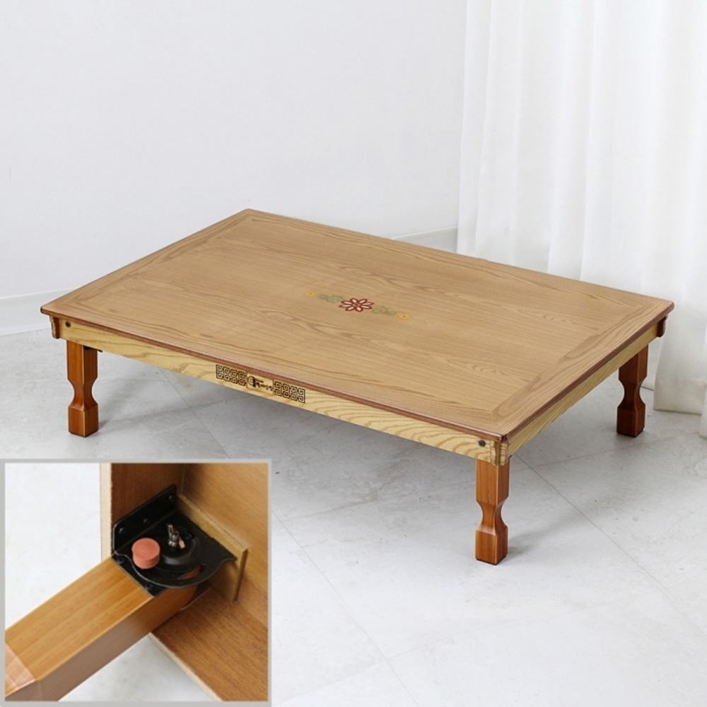 4.0 Natural Inlay (Flower Grass Pattern) Luxury Steel Gyeoja Table