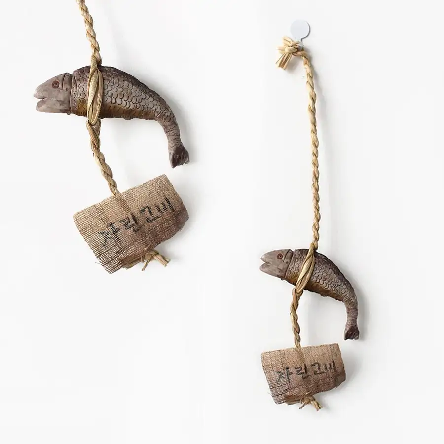 1P Jarigos Gulbi Mobile | Gulbi Braided Hanging Fish Model Traditional Interior Decor Lunar New Year Holiday Gift — 1