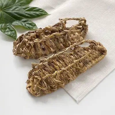 Decorative Straw Sandal | Evil Spirit Ward Off Talisman Gift Traditional Experience Folk Life