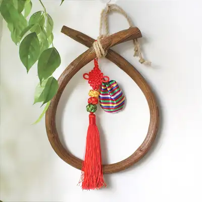 Domestic-Made Norigae Bell Knot Mini Luck Pouch L | Evil Eye Protector Fortune Decoration Opening Housewarming Lunar New Year Holiday New Year Gift