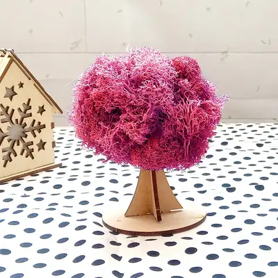 Azalea Moss 3D Tree Craft Kit with Natural Moss