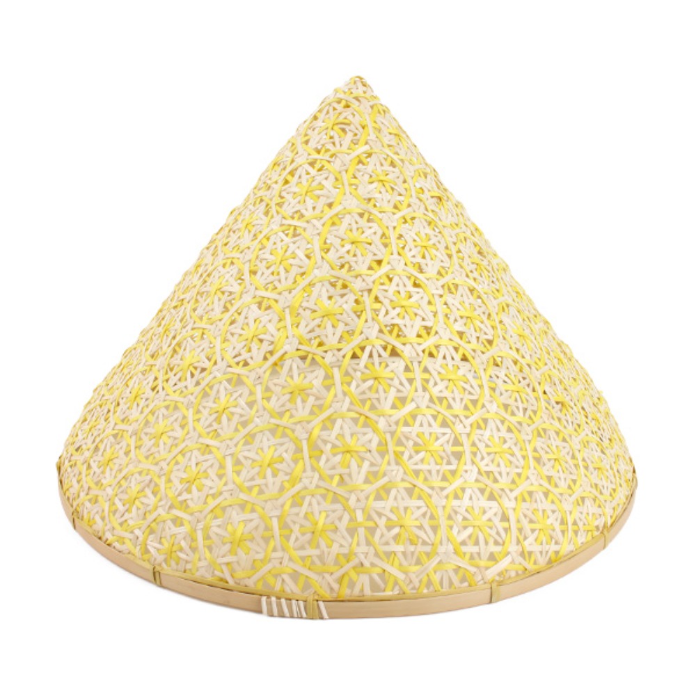 Yellow Snow Flower Vietnamese Hat | Lamp Shade Interior Dining Light Nón Lá