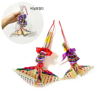Color Mini Bokjori Luck Pouch (Traditional Saekdong Design - New Year, Housewarming, Business Opening, Holiday Gift)