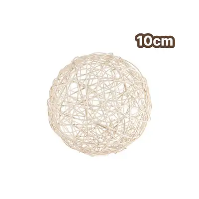 10cm Woven Rattan Decorative Ball (Christmas Tree Ornament Light Cover Lampshade Mood Lighting)