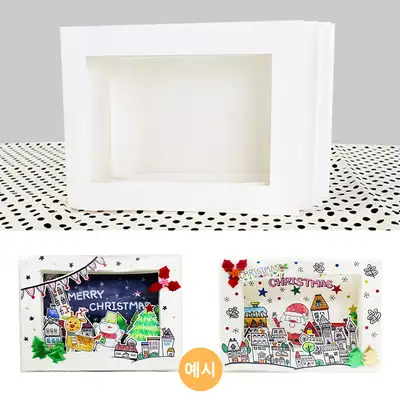 Accordion Paper 3D Picture Frame Case Set (DIY Frame Making, Craft Play, Decorating Materials, Drawing Activity)