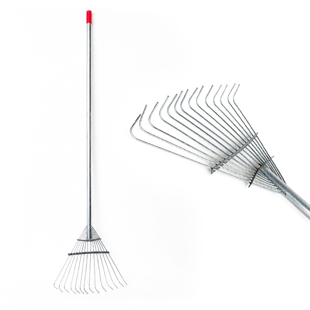 144cm Metal Rake Type B (Multi-Purpose Farming Tool Weeding Fallen Leaves Cleaning Scraper)