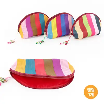 Nubi Saekdong Pouch Round (Korean Gift, Cosmetic Pouch, Traditional Souvenir)