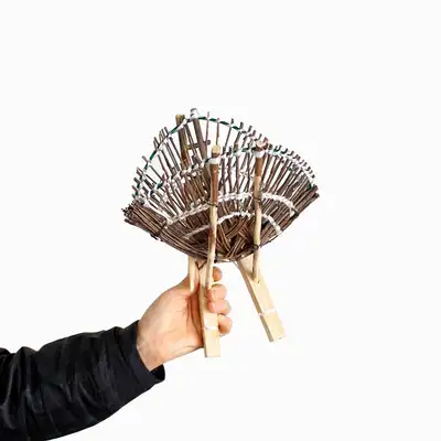 Korean-Made Decorative Mini Jige Small Size (Broadcast Prop, Wooden Jige, Feng Shui Interior, Folk Artifact, Traditional Souvenir, Foreign Gift)