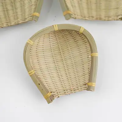 XS 11.5cm 竹製 ミニ三態籠 民俗小物 ざる バスケット