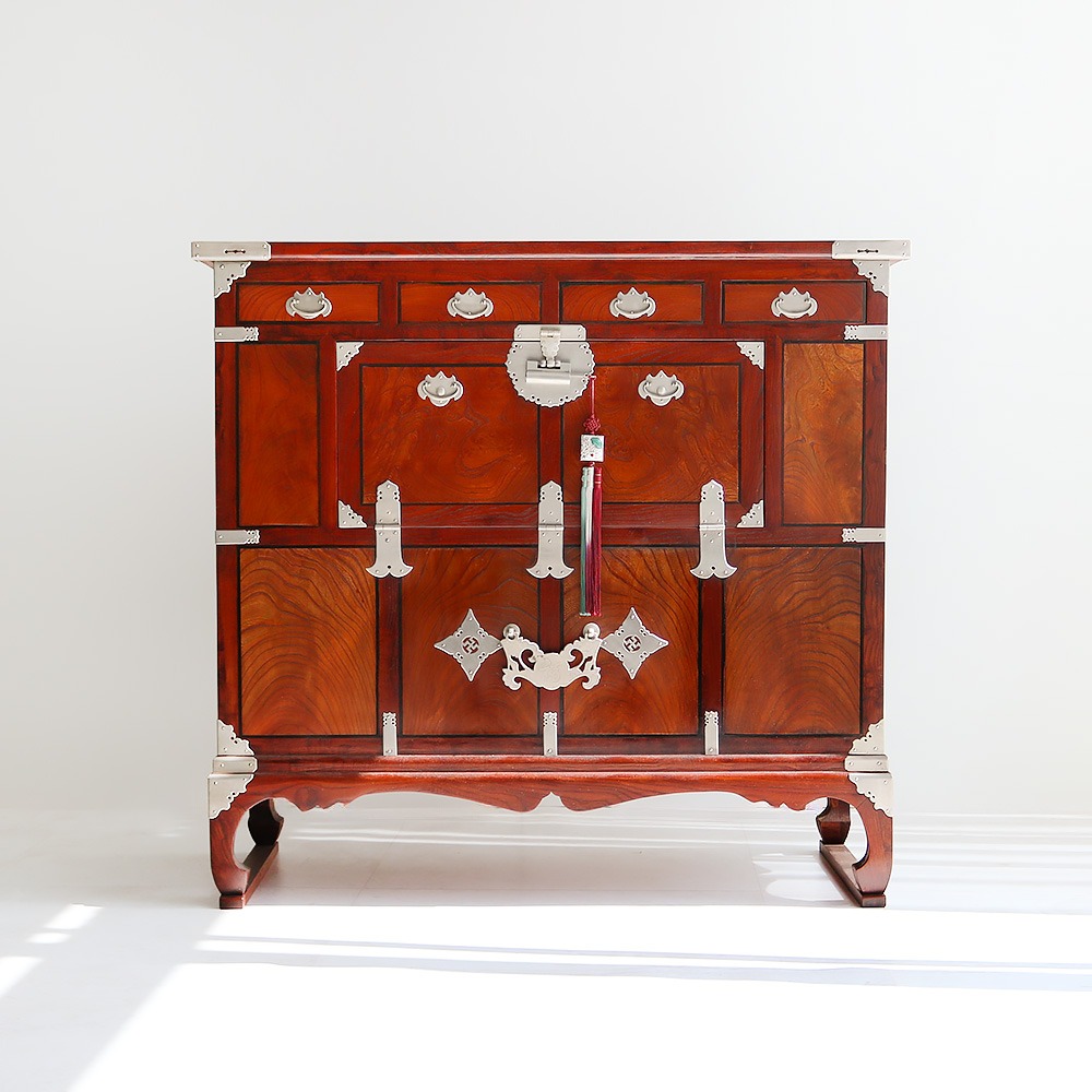 Gwaemok Brass Hardware Half-Door Traditional Antique Furniture