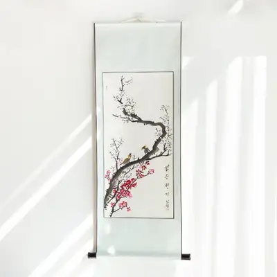 親筆 南正 東洋画 伝統掛軸 大 梅花