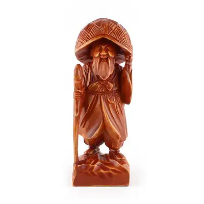 Traditional Wood Carving Kim Sat-Gat S (Folk Interior Wooden Decorative Craft, Premium Korean Souvenir, Gift for Foreigners)