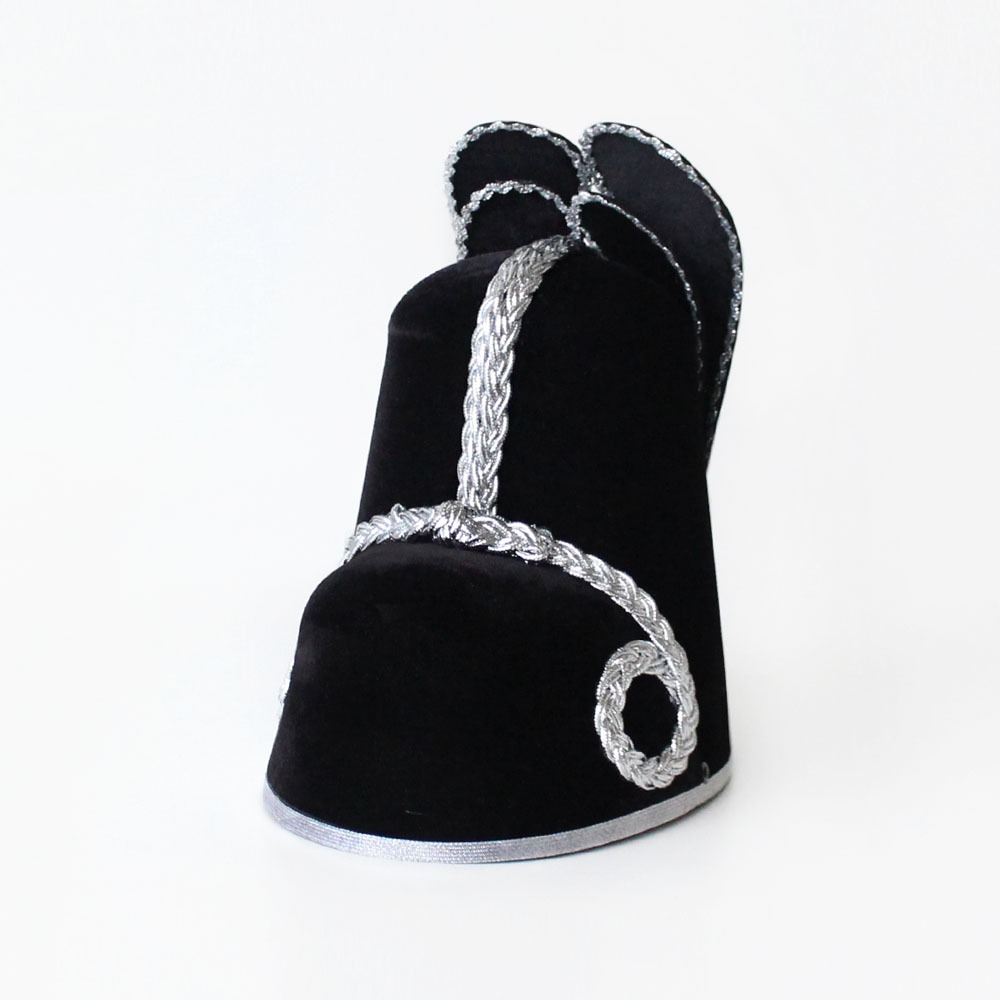 S Size Silver Ikseongwan | Traditional Hat Formal Headwear Emperor Crown Prince Wedding Ceremony Folk Festival Event
