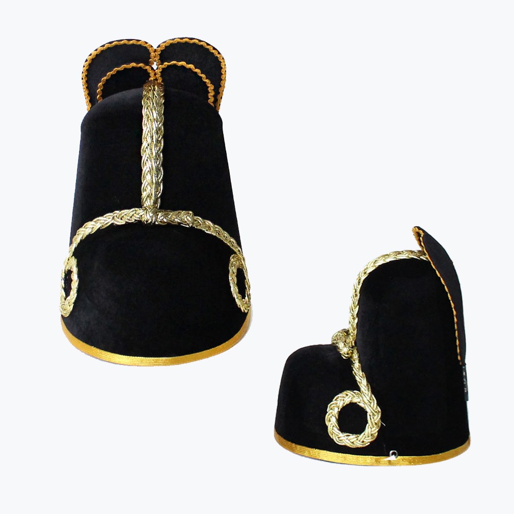 Traditional Gold Ikseongwan (Imperial Crown - King Hat, Crown Prince Headpiece, Wedding Ceremony, Royal Costume)