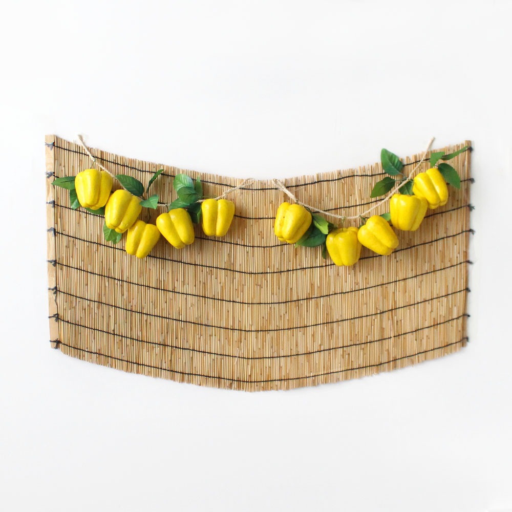 Holiday Traditional Photo Booth Backdrop Paprika Yellow Set (Chuseok Event Decoration Fall DIY Pet Birthday Photo Zone)