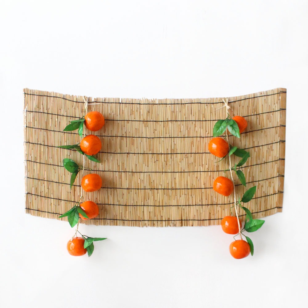 Traditional Holiday Photo Booth Backdrop Tangerine Set (Chuseok Event Decoration Autumn Craft Pet Birthday Photo Zone)
