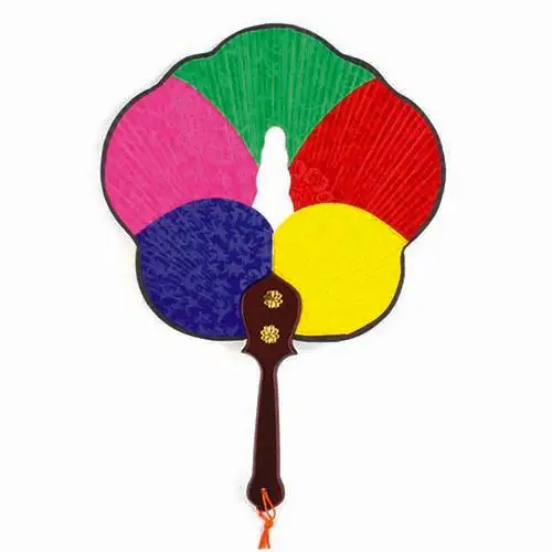 Mugunghwa Fan | Fan Dance Performance Fan Taegeuk Fan Traditional Korean Gift for Foreigners — 1