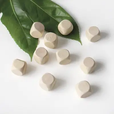 Wooden Jacks Dice Craft Set 10 Pack - Traditional Korean Folk Play Gonggistones