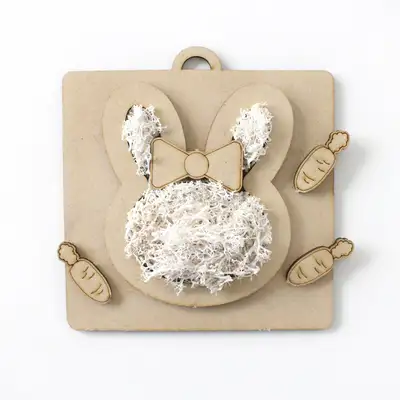 Rabbit Moss Frame DIY Kit | Air-Purifying Moss