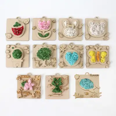 Moss Framed Art DIY Kit | Air-Purifying Natural Moss