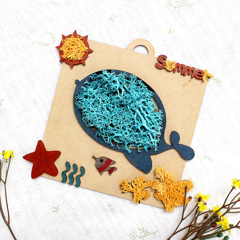 Aqua Whale Moss Terrarium Frame DIY Kit | Moss