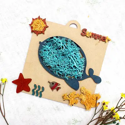 Aqua Whale Moss Terrarium Frame DIY Kit | Moss