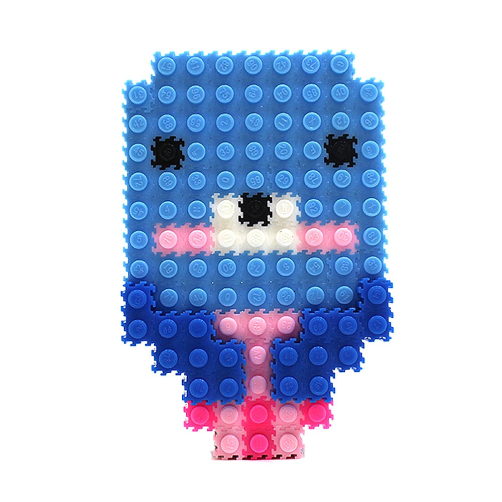Otter Foam Block Design Set | Mini Pom Pom Color Animal Block