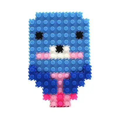 Otter Foam Block Design Set | Mini Pom Pom Color Animal Block
