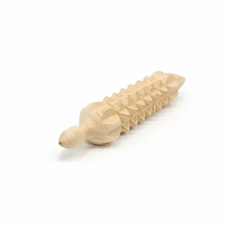 Korean Hinoki Cypress Wood Multi Hand Massager L (Wooden Acupressure Tool Portable Meridian Roller Natural Wood Health Massage Wand) — 3