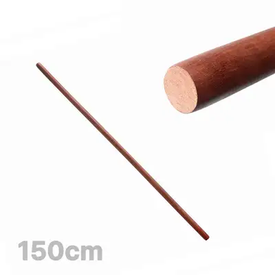 Boxwood Exercise Bar 150cm (Wood Stretching Bar Home Training Pilates Solid Wood Yoga Bar Stretching Rod Massage Roller)