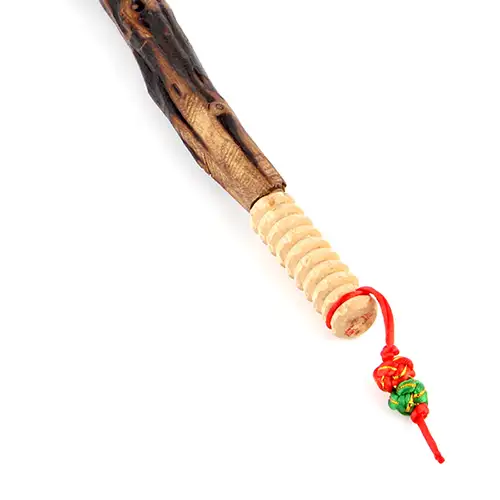 Wood Root Hook-Shaped Shoulder Massager 1P (Question Mark Massage for Frozen Shoulder, Neck, Sole, Back Scraper, Meridian Massage Stick) — 3