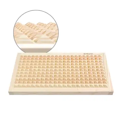 44x24cm Domestic Hinoki Wood Foot Acupressure Board (Foot Massage Acupressure Mat Barefoot Walking Health Gift)