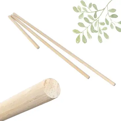 Domestic Wooden Stretching Stick (Home Workout Exercise Stick Pilates Wooden Yoga Bar Fitness Stretching Bar Massage Roller Stick)
