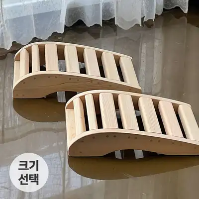 ヒノキ製 ミニ クルンタ（亀首 ピラティス 腰 ストレッチ ヨガ 姿勢矯正 ホームピラティス 器具）
