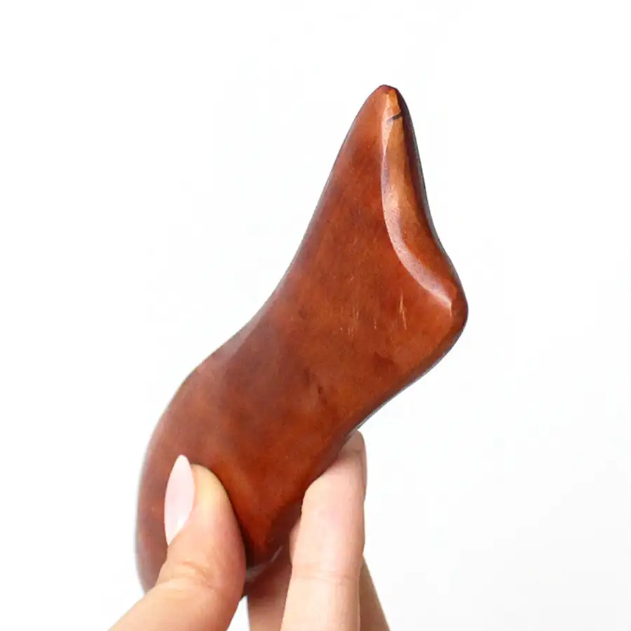Rosewood Gua Sha Pressure Point Massager DL Wood Full Body Face Meridian — 4