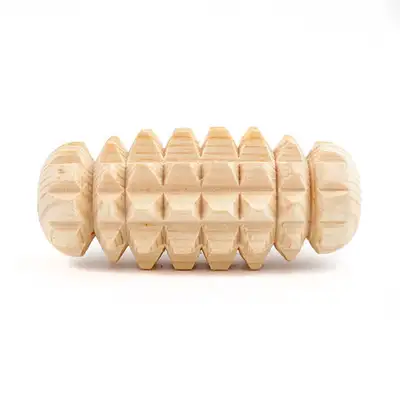 Korean Cypress Wood Hand Massager S (Wood Acupressure Tool Health Reflexology Portable Meridian Roller Solid Wood Massage Stick)