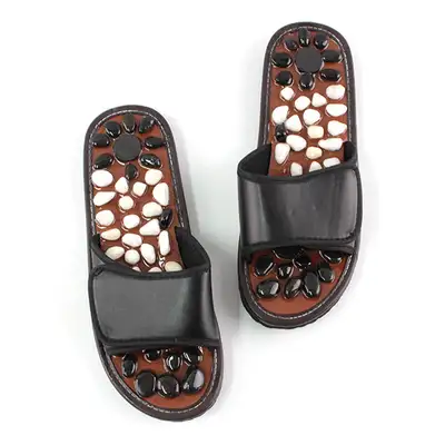 Stone Foot Reflexology Slipper | Office Indoor Shoe Pebble Foot Massage