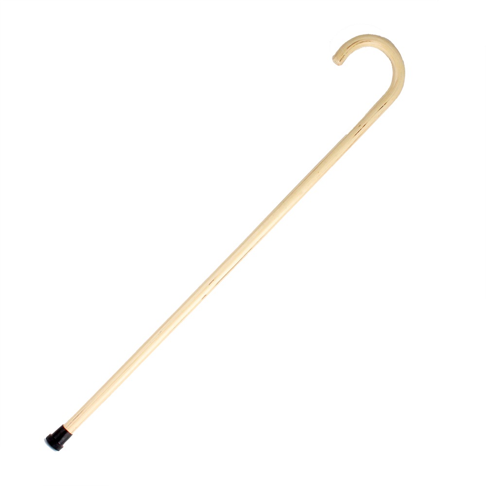 Wooden White Cane Walking Stick | Elderly Solid Wood Cane Filial Duty Senior Center Mobility Aid