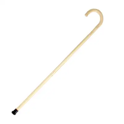 Wooden White Cane Walking Stick | Elderly Solid Wood Cane Filial Duty Senior Center Mobility Aid