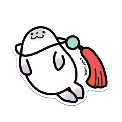 [K ART LABEL] K0010 ノリゲとハープ | ハープスナメビ
