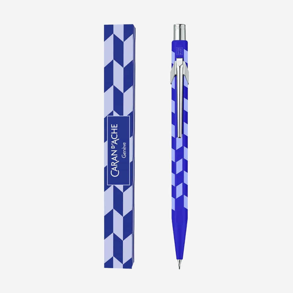 Caran d'Ache 849 Metal Mechanical Pencil Mosaic Royal Blue 0.5mm