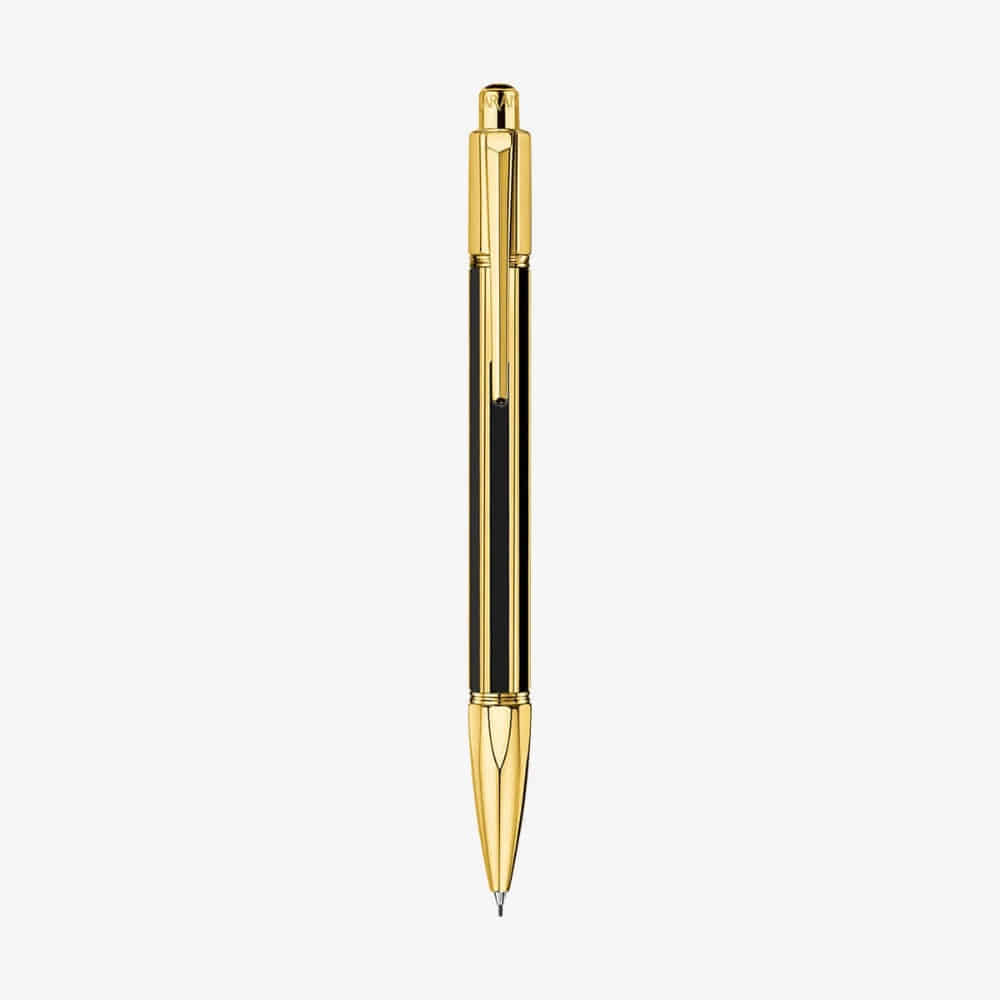 Caran d'Ache Varius Mechanical Pencil Black China Lacquer Gold Plate 0.7mm