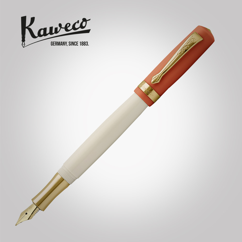 Kaweko Student 70s Soul Gold-Plated Fountain Pen Orange Cream