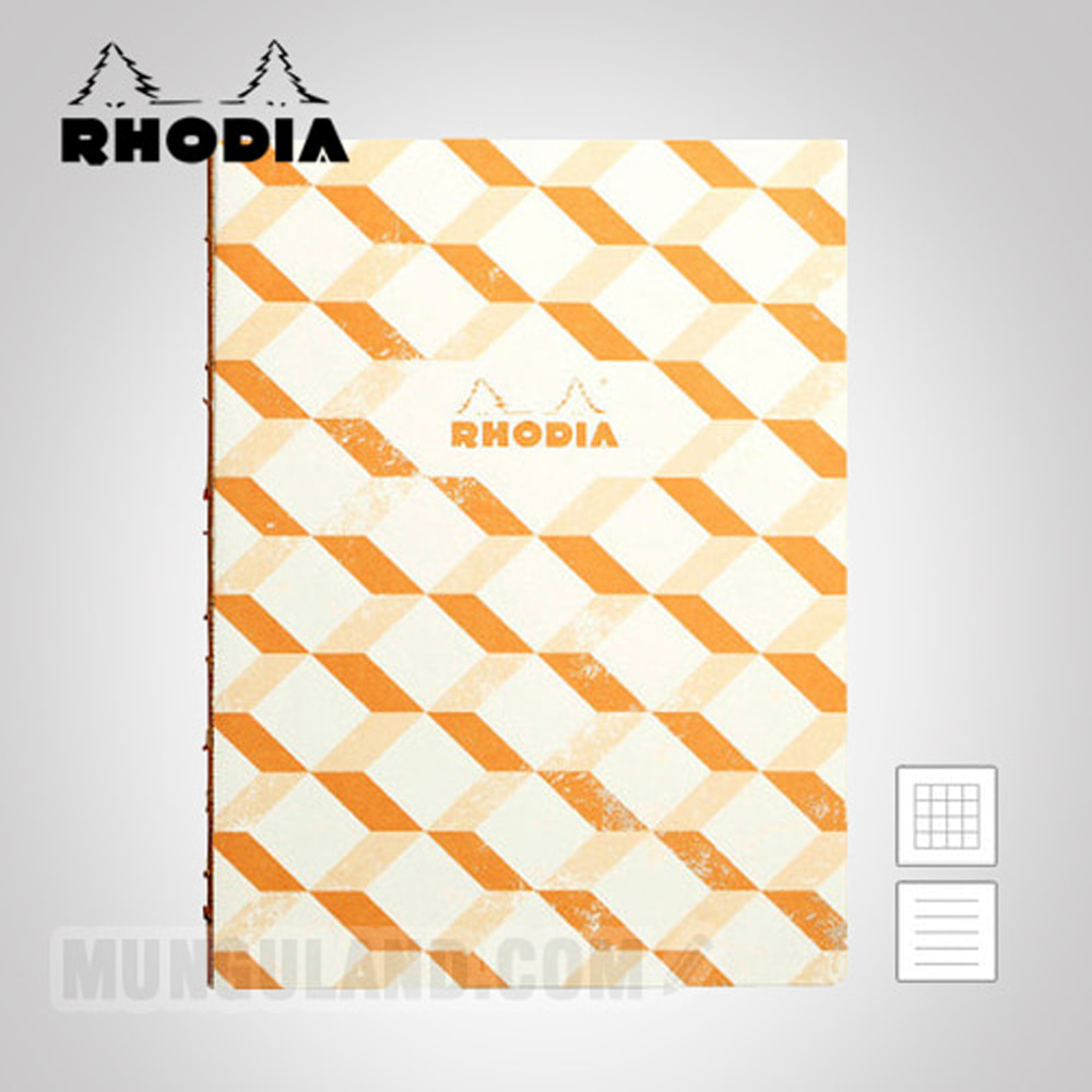 Rhodia Heritage Exposed Binding Notebook 14.8 x 21cm Escher White Ruled