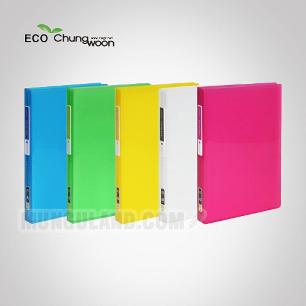 Cheong-un Color Chip Clear File 40 Sheets A5